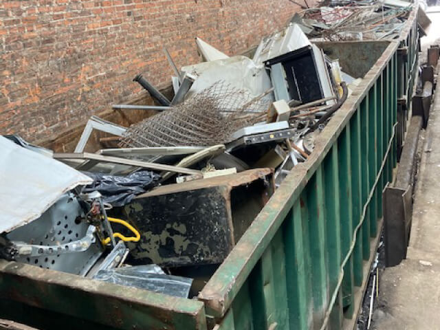 metal-on-dumpster